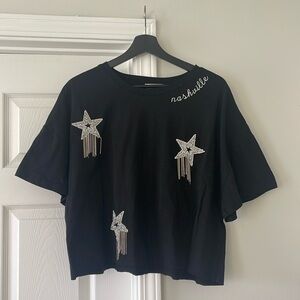 NWT NASH Nashville Starstruck One Size Cropped T-Shirt